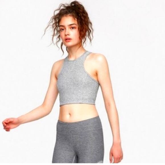 Outdoor Voices Athena Crop Top Size Small Blue Grey - Picture 1 of 5